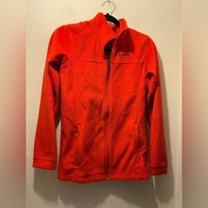 Columbia Bright Red Fleece Jacket